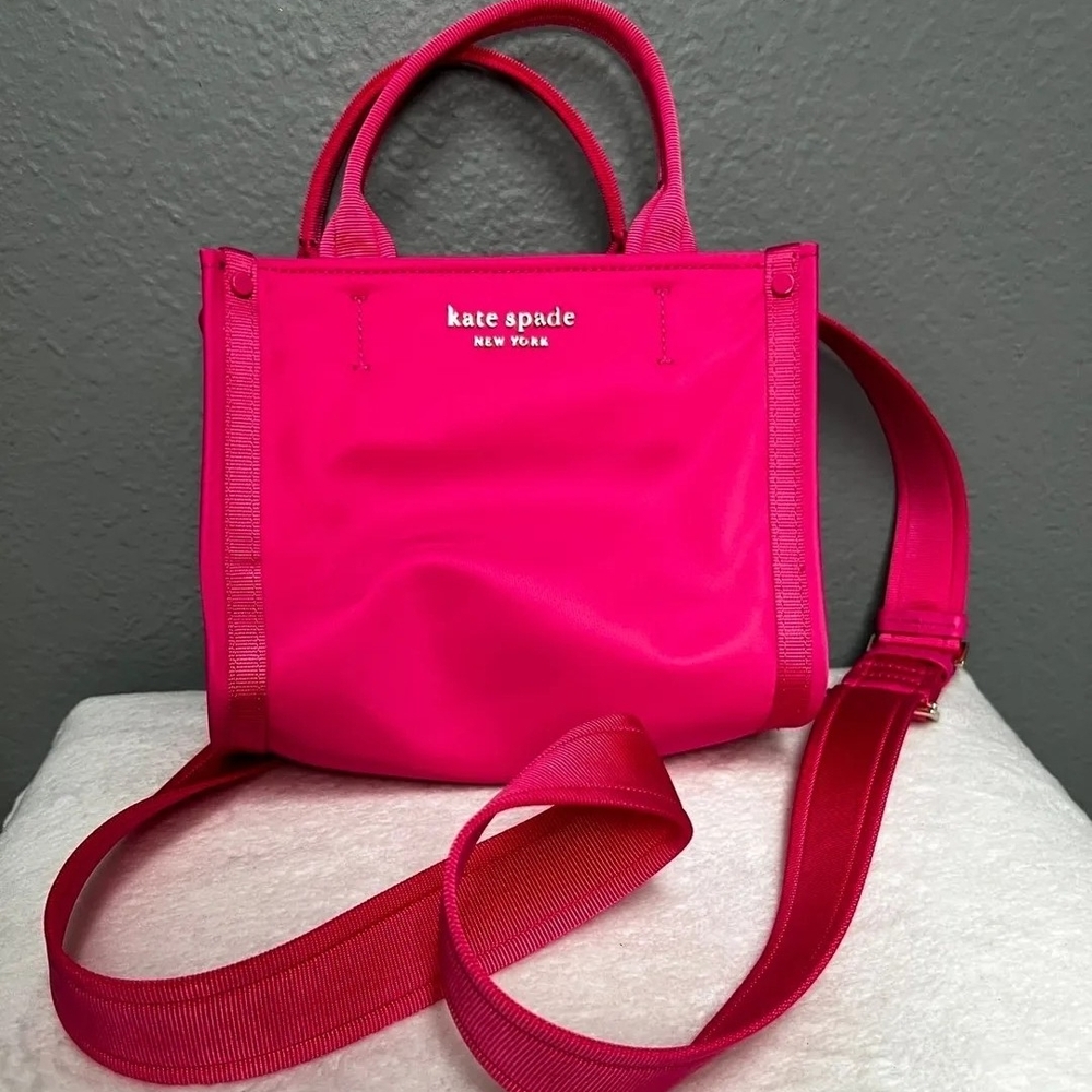 Kate Spade Pink Crossbody Bag with Structured Design